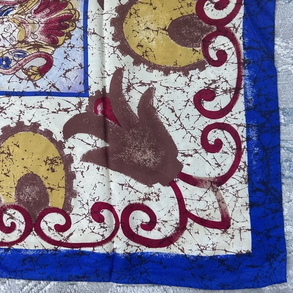 Adrienne Vittadini Vintage Silk Scarf 31”x31”